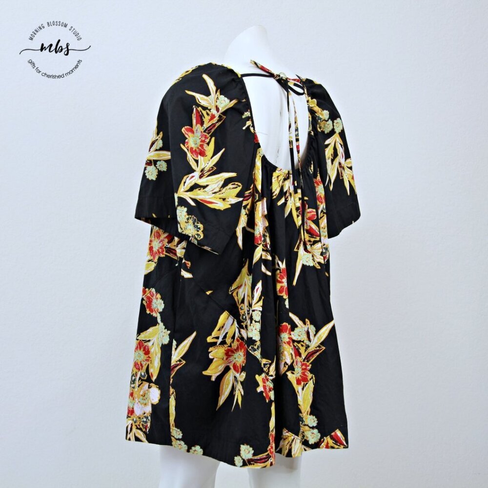 Free People Jodie Floral Printed Tunic Oversized Mini Dress Multicolors Women XS - Picture 8 of 13
